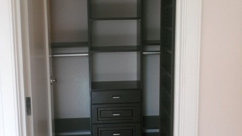 Custom Designed Closet system installed in Virginia