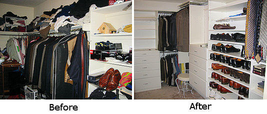 Closet Before/After Photo