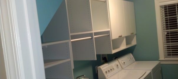 Laundry room cabinet systems