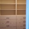 Closet Shelves with Drawers